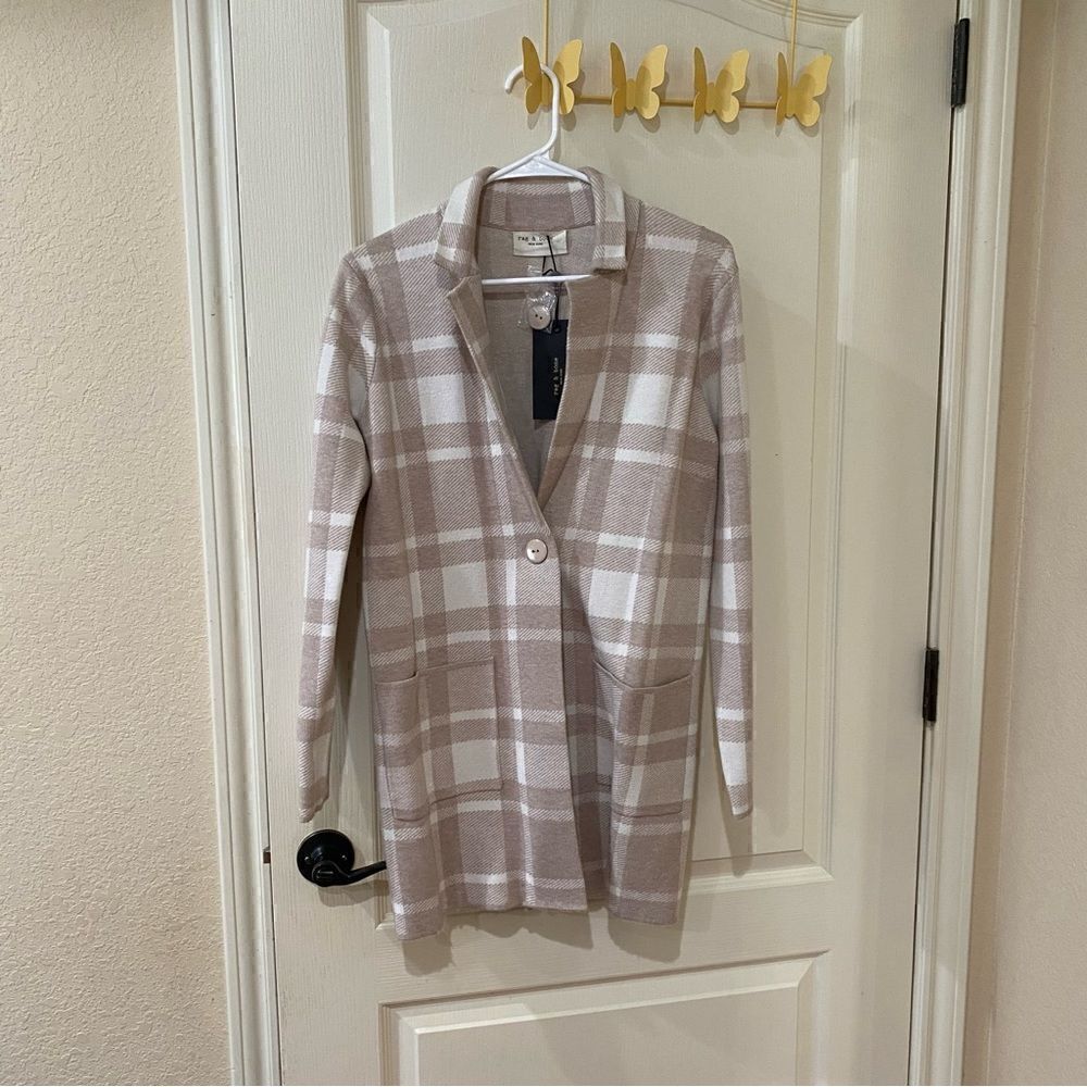 NWT Rag and Bone Estelle cocoon plaid coat